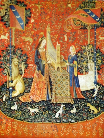 Bildnachweis: « Les Tapisseries de la Dame à la Licorne : l' ouie » Paris, Musée de Cluny 1480